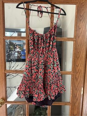 Free People sun Mini Dress with Tomato  Print